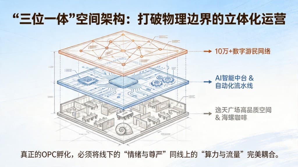 三位一体空间架构示意图